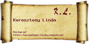 Keresztesy Linda névjegykártya